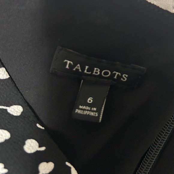 Talbots Black Midi Dress - Size 6 - Picture 3 of 3